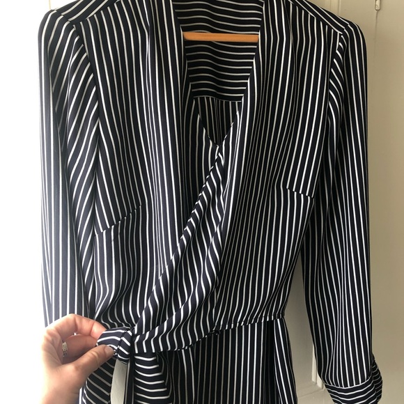 Mexx Ladies Medium blouse (navy and white stripe) - Picture 6 of 7